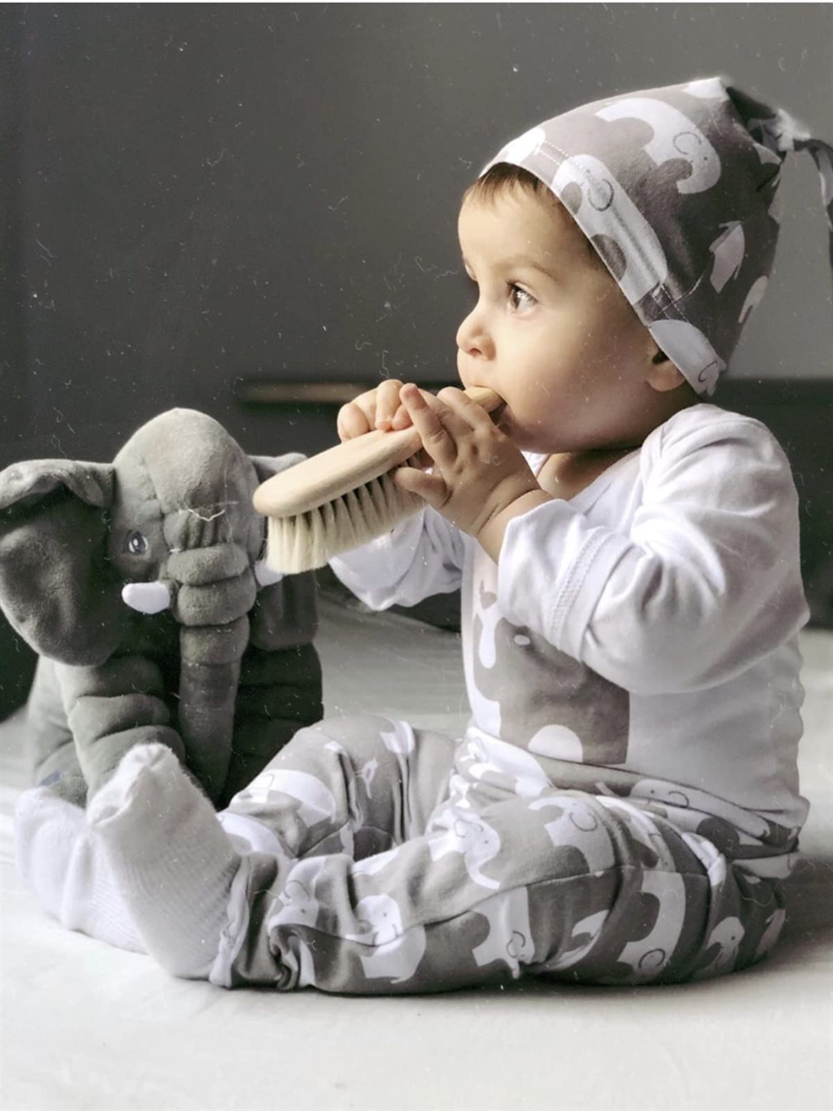 Newborn Baby Boy Clothes Set - 3 Piece Outfit with Long Sleeve Bodysuit, Pants & Hat | Soft Cotton Infant Romper for Photo Shoots, Gift Giving & Daily Wear