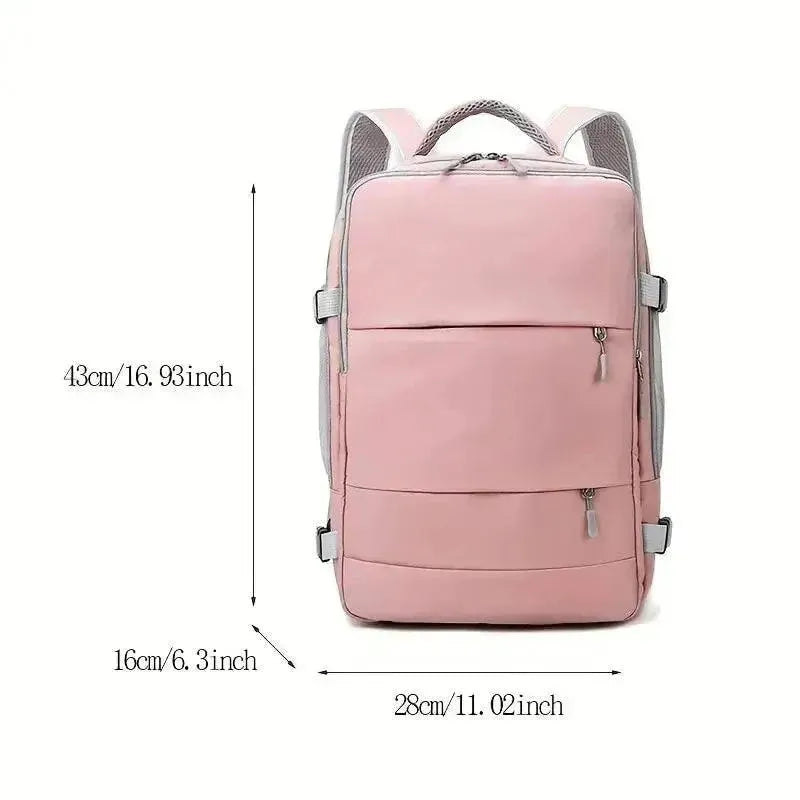 Waterproof Anti-Theft Women's Travel Backpack for Hiking, Commuting & Airplane Carry-On - Lightweight Laptop Backpack with USB Charging Port