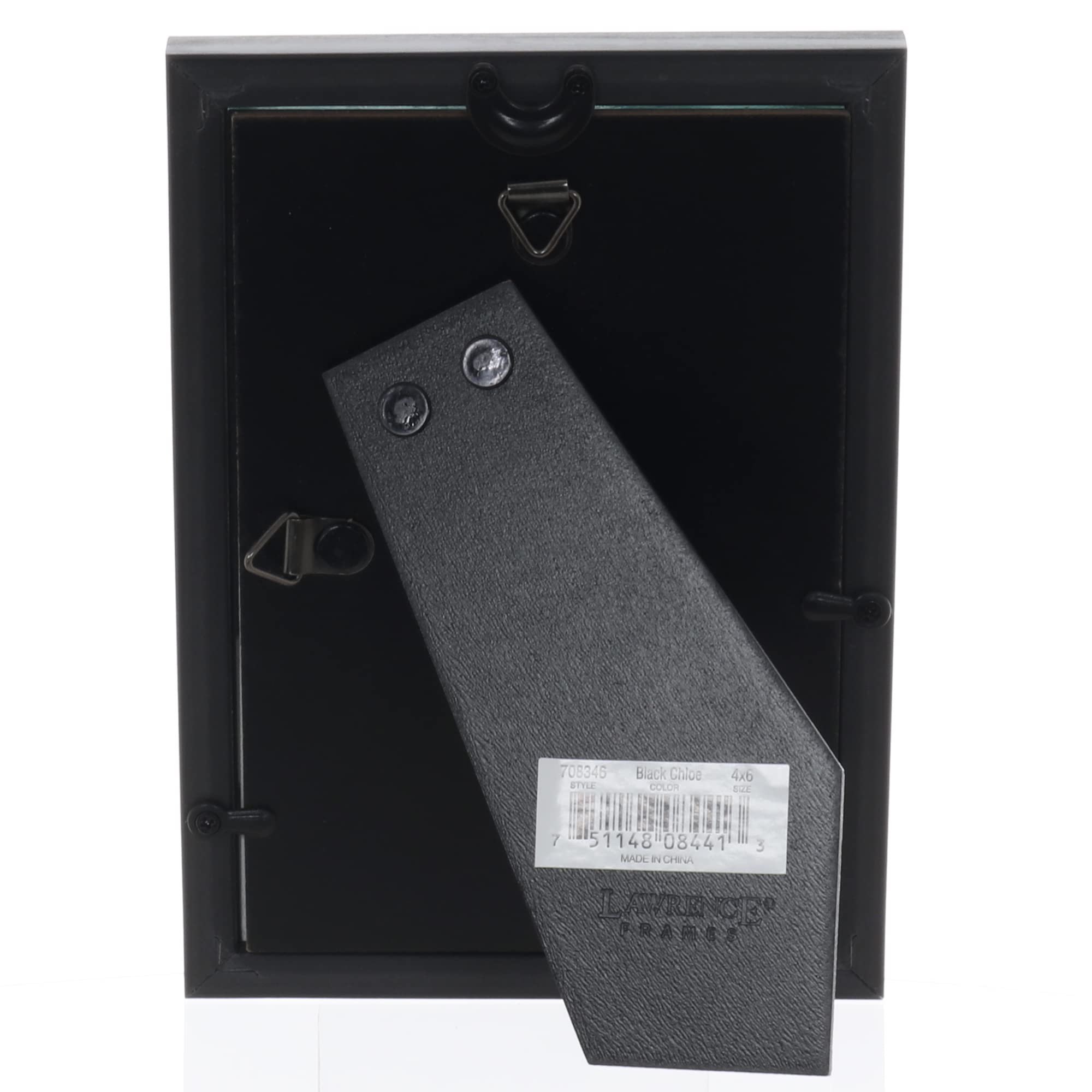 Lawrence Frames Chloe Contemporary 4x6 Black Picture Frame - Perfect for Home Decor, Office Display & Photo Gifts