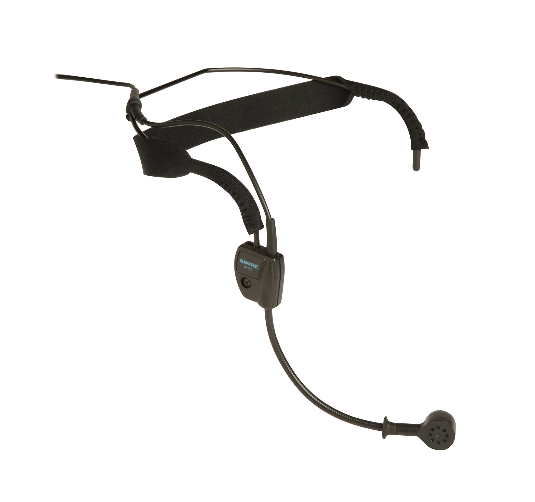Shure WH20 Dynamic Headset Microphone - Durable, Lightweight, Secure Fit for Instructors, Musicians & Performers | TQG Connector Wireless Bodypack Transmitters (WH20TQG) | Perfect for Live Performances, Fitness Coaching & Podcasting