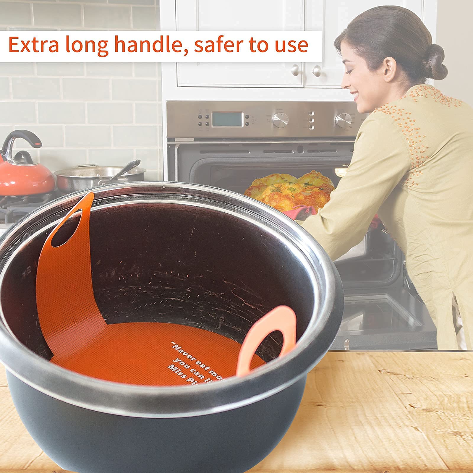Topwon Reusable Non-Stick Silicone Baking Mat - Round Parchment Paper for Dutch Oven Bread, Cake Making, Dough Transfer & Bread Sling | Perfect for Home Baking, Pastry Prep & Professional Kitchen Use