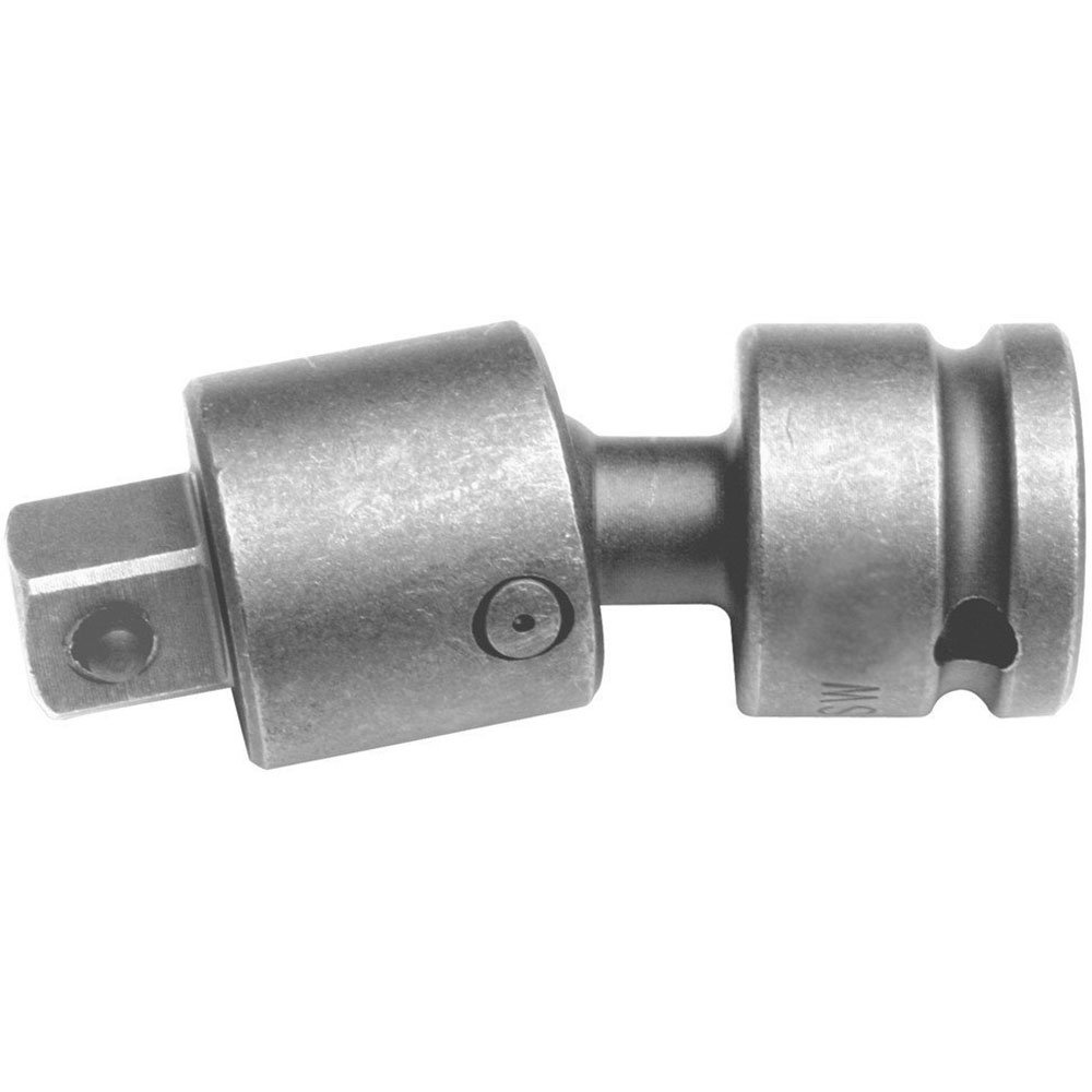 ASW 4504 Swivel-Head Adaptor with 110mm Female/Male Square Connector - 1-Inch Silver Plumbing Fitting for Water Hose, Irrigation Systems & DIY Plumbing Projects