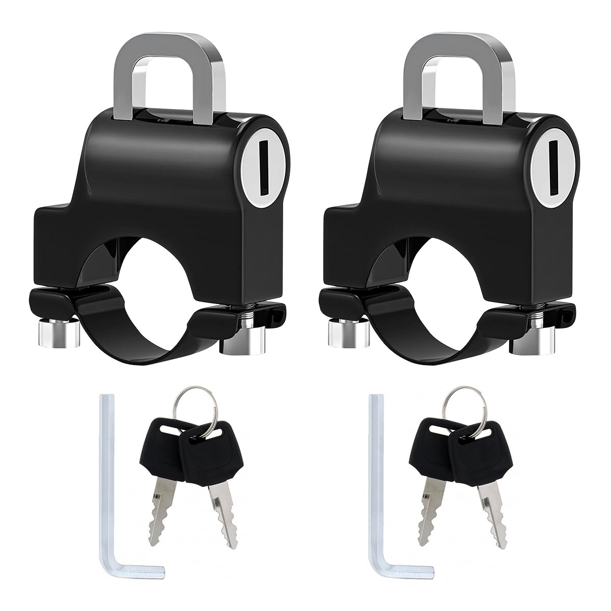 Windance Motorcycle Helmet Lock - Anti-Theft Bike Luggage Security with 2 Keys for Bicycle, Motorbike & Scooters | Tamper-Proof Protection for Outdoor Riding & Parking