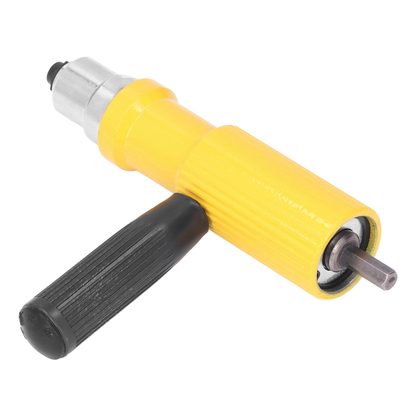 Cordless Drill Rivet Gun Adapter Kit - Electric Rivet Attachment Tool for Power Drills | DIY, Home Improvement & Automotive Repair Accessories (Yellow)