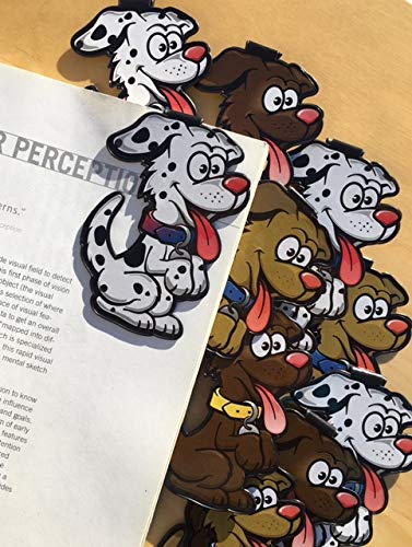 20 Pack Funny Dog Clip Bookmarks for Kids & Teens - Cute Animal Reading Incentives, Classroom Prizes, Birthday Party Favors - Perfect for Book Lovers, Students, and Reading Programs
