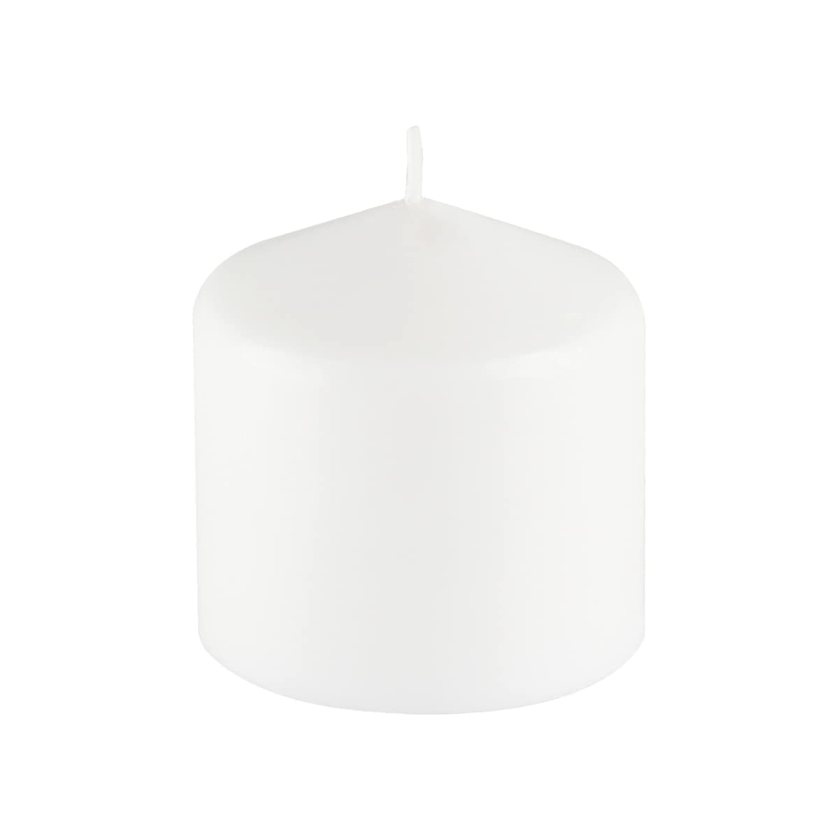 Jeco CPZ-3P33W 3x3 Inch White Pressed Over-Dipped Pillar Candles (Pack of 3) - Perfect for Weddings, Home Decor & Romantic Ambiance