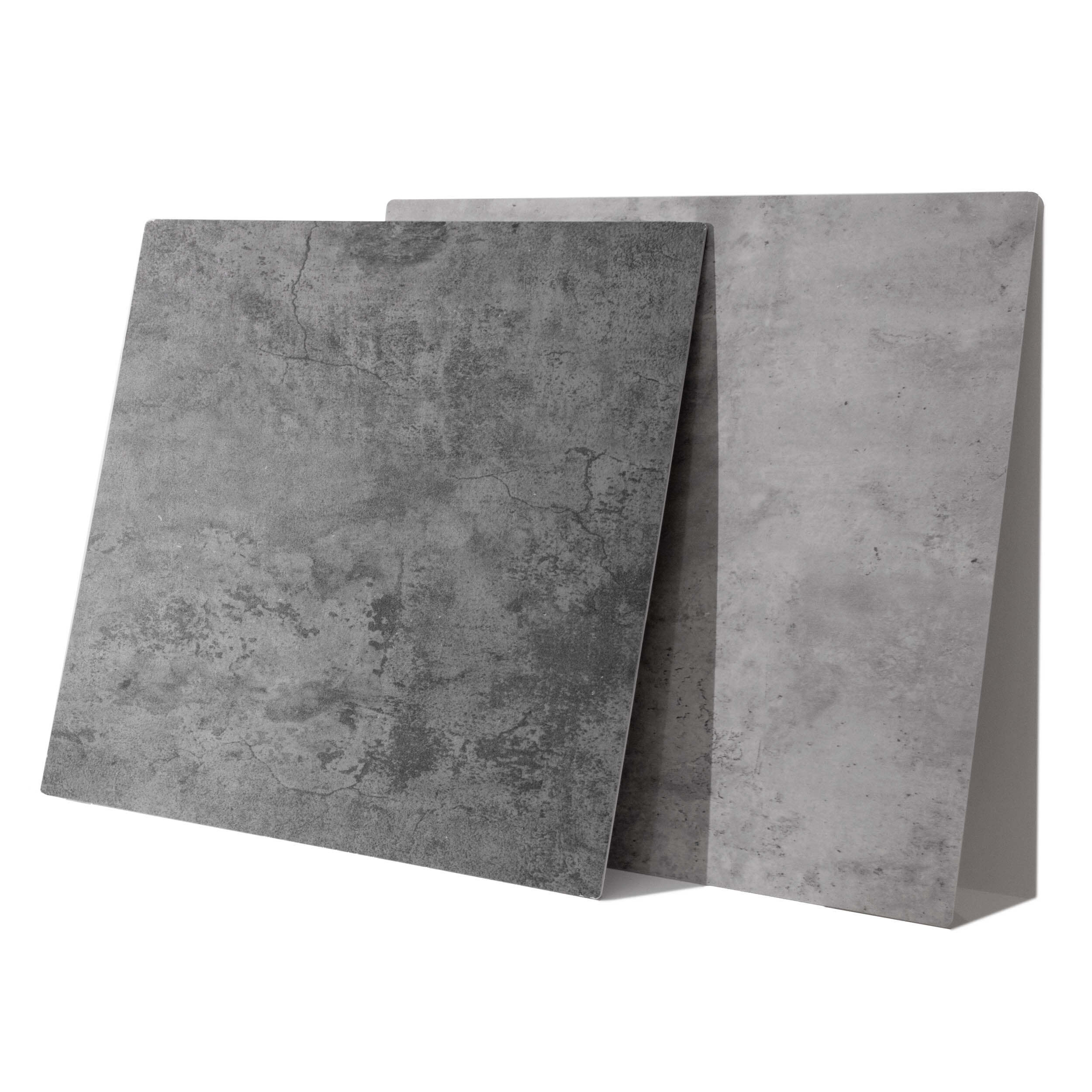 Light & Dark Grey Concrete Effect PVC Backdrop Boards - 60x60cm - Waterproof & Durable - Perfect for Photography, Events, and Home Decor