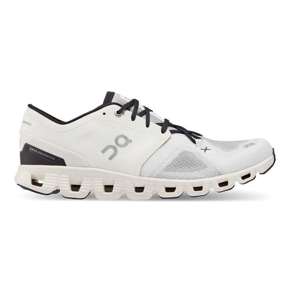 Men's On Cloud X 3 Running Shoes - Lightweight & Breathable Ivory/Black Size 10 D Medium - Perfect for Road Running, Gym Workouts & Daily Walking