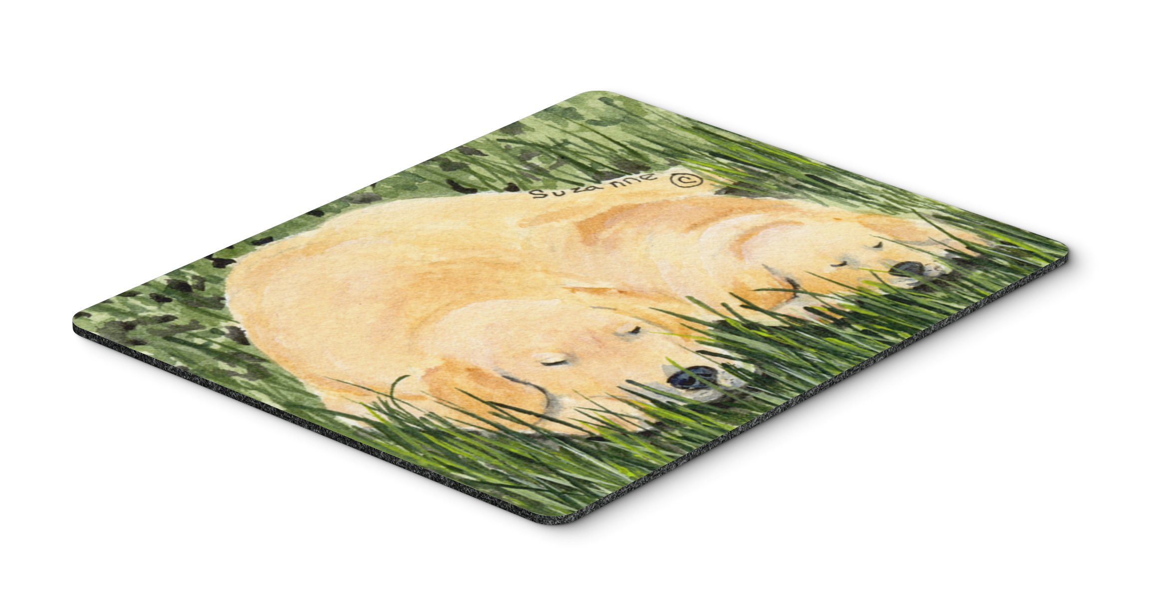 Golden Retriever Mouse Pad - Large Washable Non-Slip Desk Mat for Computer, Laptop & Gaming | Heat Resistant Hot Pad & Trivet for Kitchen | Home Office & Workspace Accessory | Cute Dog Themed Gift Idea
