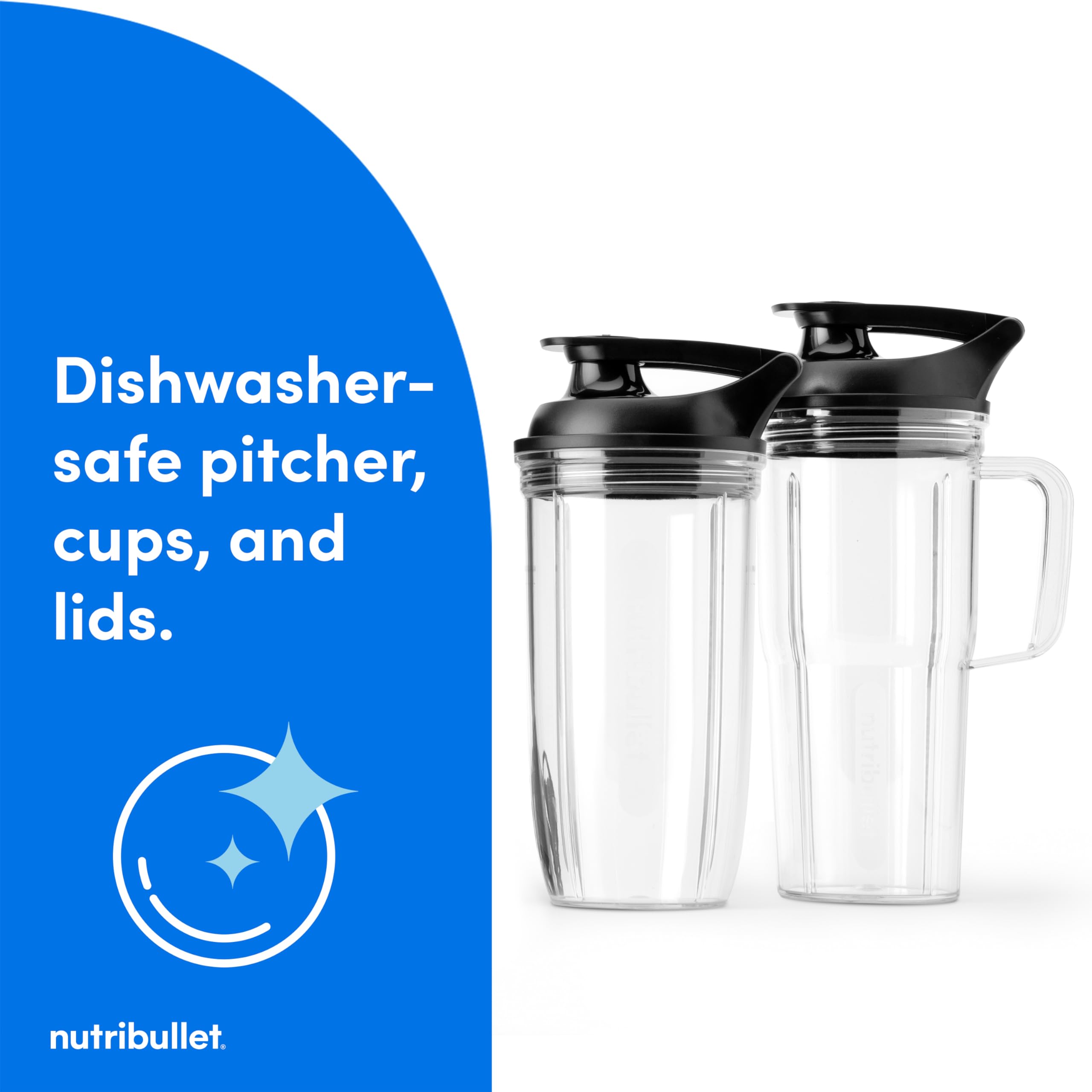Nutribullet SmartSense Blender Combo - 1400W High-Power 5-Speed Blender with Matte White Finish - Perfect for Smoothies, Protein Shakes & Meal Prep in Modern Kitchens