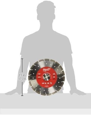 Milwaukee 49-93-7140 14-Inch Diamond Universal Segmented-Turbo Blade for Concrete, Masonry & Tile - Perfect for Cutting, Grinding & Demolition Projects