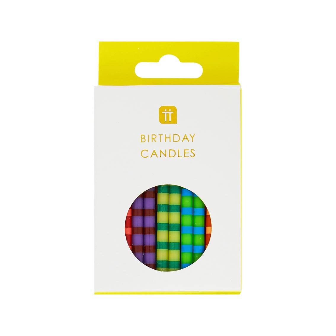 Vibrant Rainbow Birthday Cake Candles with Holders | 24-Pack Cupcake Toppers for Kids Party Decorations, Birthday Celebrations & Festive Events – Perfect for Birthday Cakes, Cupcakes, and Dessert Table Displays