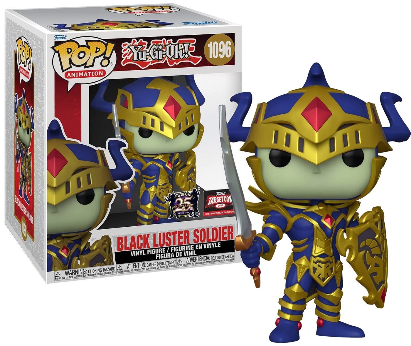Funko Pop! YU-Gi-Oh! Black Luster Soldier Vinyl Figure #1096 - Collectible Anime Gaming Merchandise for Fans & Decor