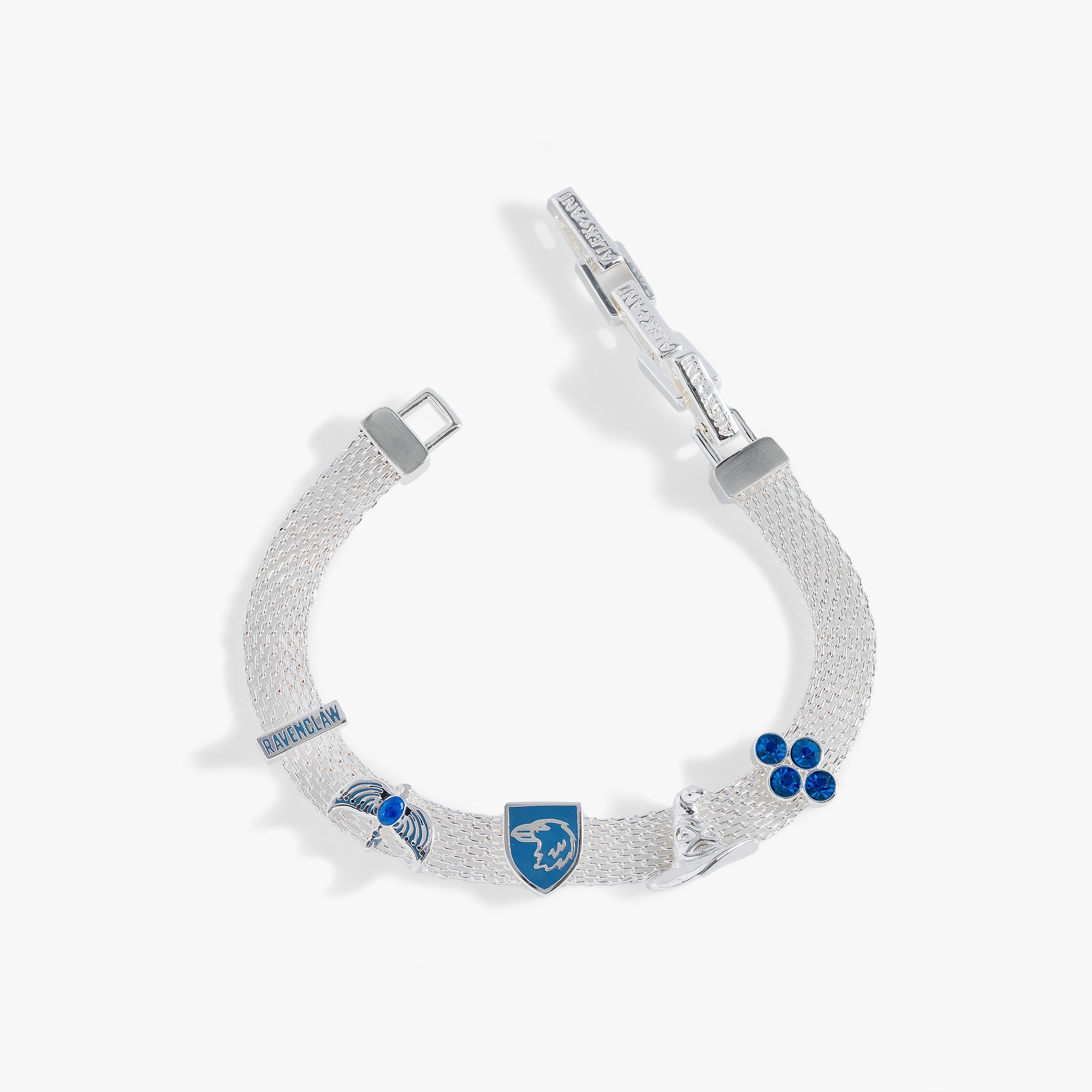 Harry Potter™ Ravenclaw Mesh Charm Bracelet - Official Wizarding World Jewelry for Fans & Collectors | Perfect for Cosplay, Gifts, and Everyday Wear