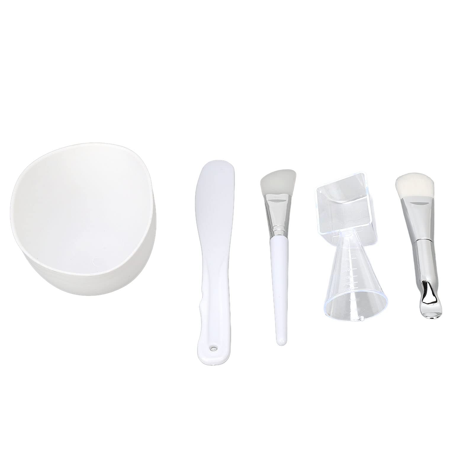 DIY Silicone Facial Mixing Tool Kit with Bowl, Brushes, Stick & Spatula - Acne Treatment & Skin Care Set for Beauty Enthusiasts - Perfect for At-Home Spa, Skincare Routine & Professional Makeup Application