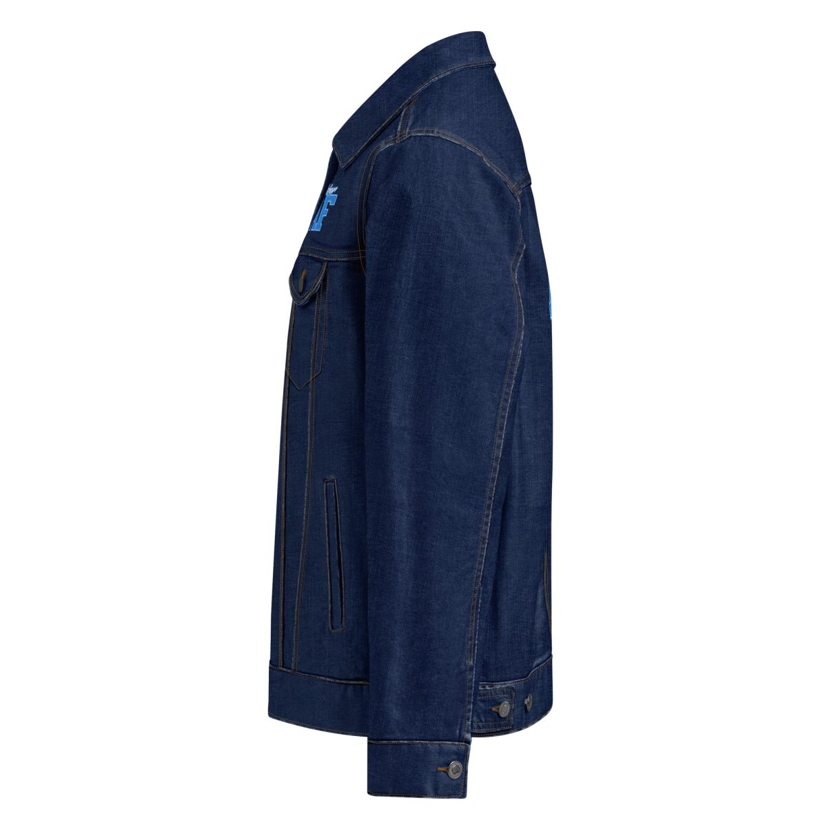 Sober AF Embroidered Unisex Denim Jacket - Stylish Streetwear for Men & Women - Perfect for Casual Outings, Music Festivals, and Night Out