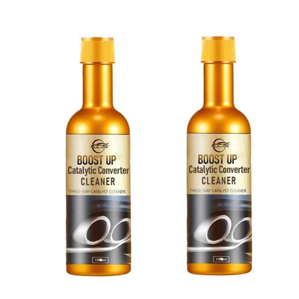 Zerlibeaful Engine Booster & Catalytic Converter Cleaner 120ml (2-Pack) - Professional Fuel System Treatment for Cars, Trucks & SUVs - Removes Carbon Deposits, Improves Performance & MPG - Also Great for Cleaning Stainless Steel Kitchen Sinks