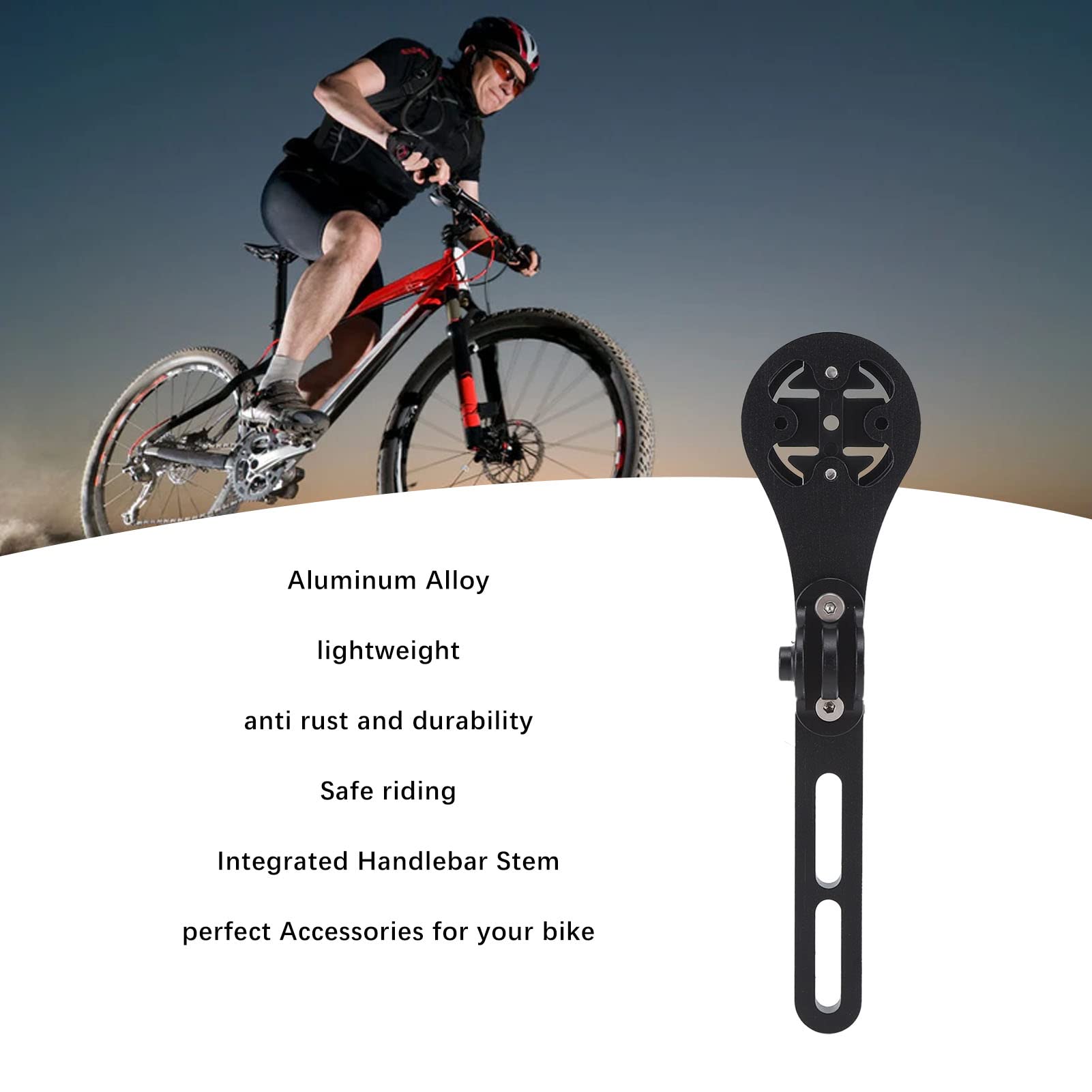 Premium Aluminum Alloy Bike Computer Holder - Universal Bicycle GPS Mount for Road Bikes, MTB & Commuter Cycling - Perfect for Training, Racing & Outdoor Adventures