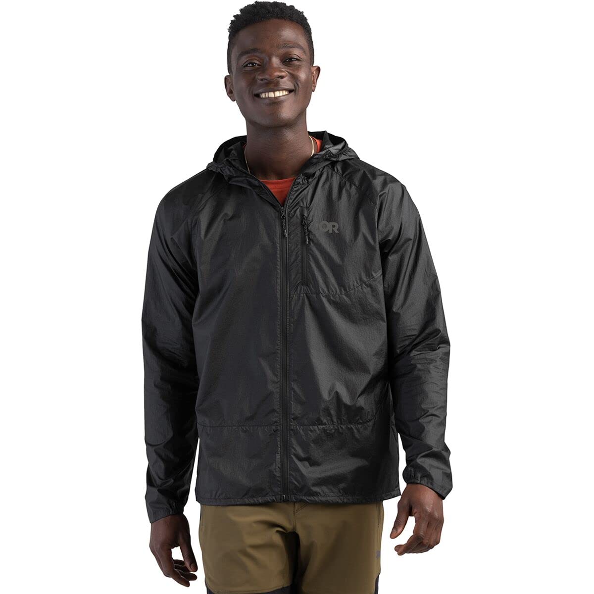 Outdoor Research Men's Helium Windproof Hoodie - Lightweight Water-Resistant Jacket for Hiking, Camping & Outdoor Adventures