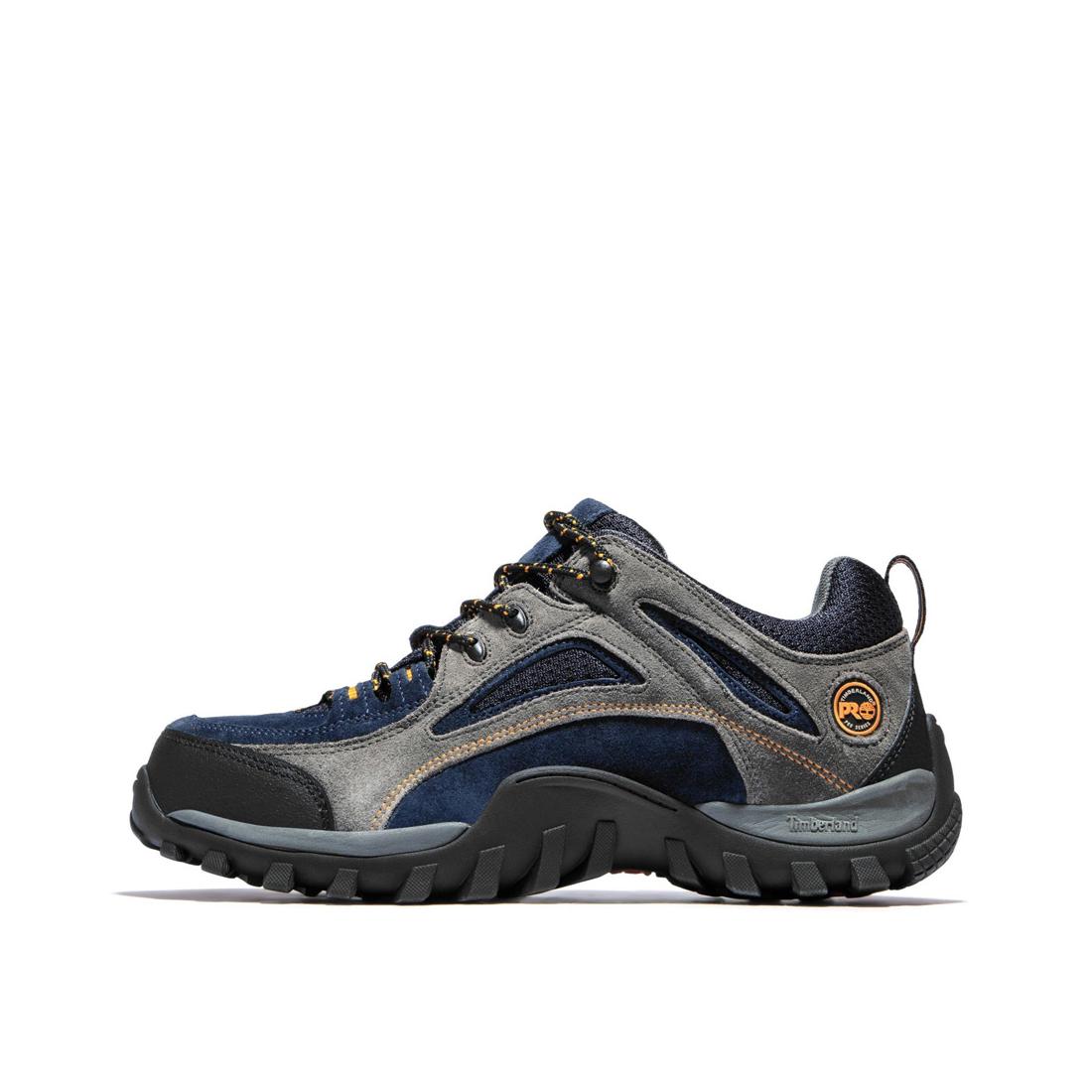Steel Toe Work Boots for Men - Waterproof & Slip Resistant Safety Shoes - Heavy Duty Construction Work Boots for Outdoor, Industrial & Warehouse Jobs (Blue)