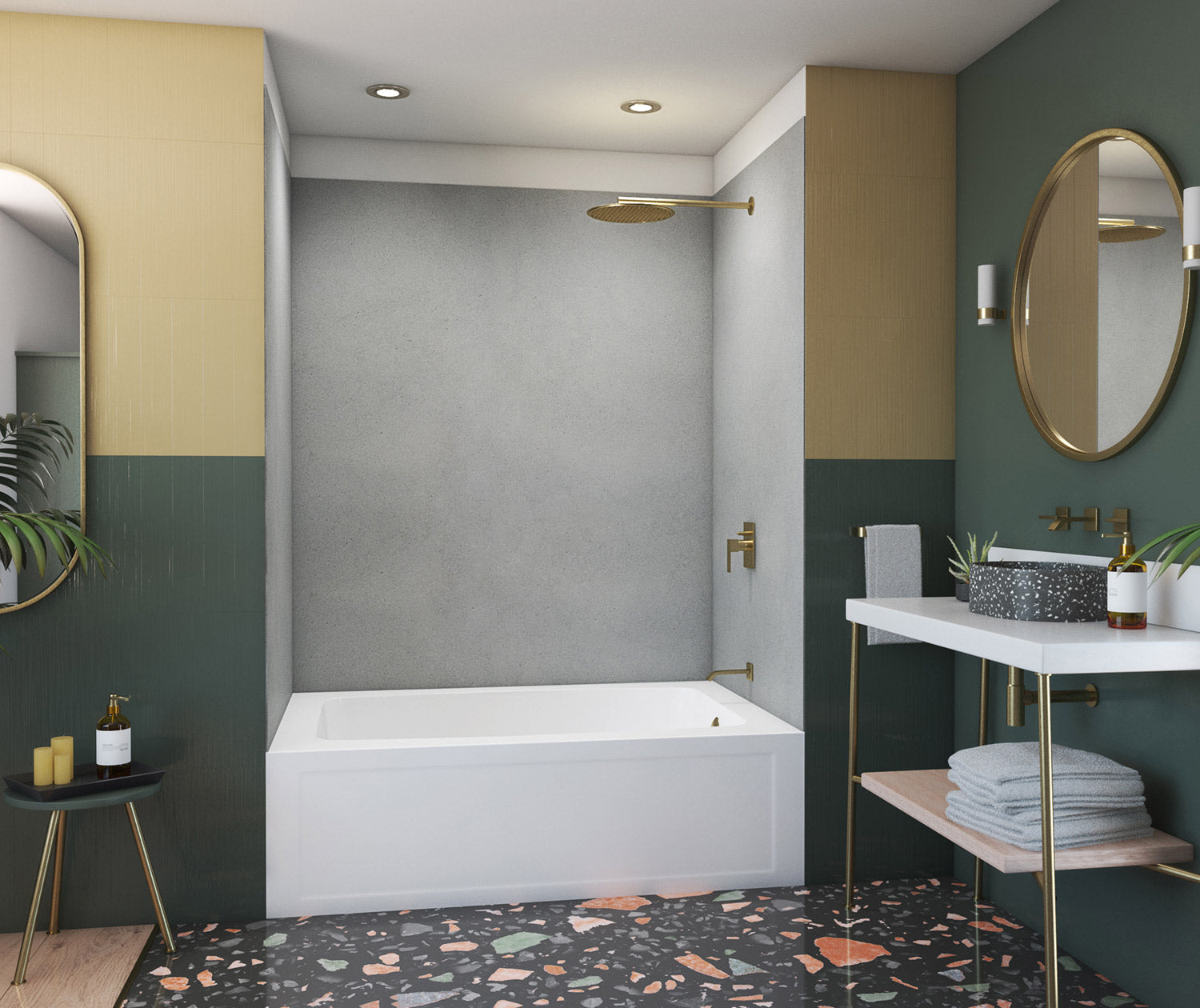 Swanstone 36x36x72 Shower Wall Kit - Waterproof Bathroom Wall Panel Set for Easy Installation | Perfect for Modern Bathroom Renovation & Home Improvement Projects