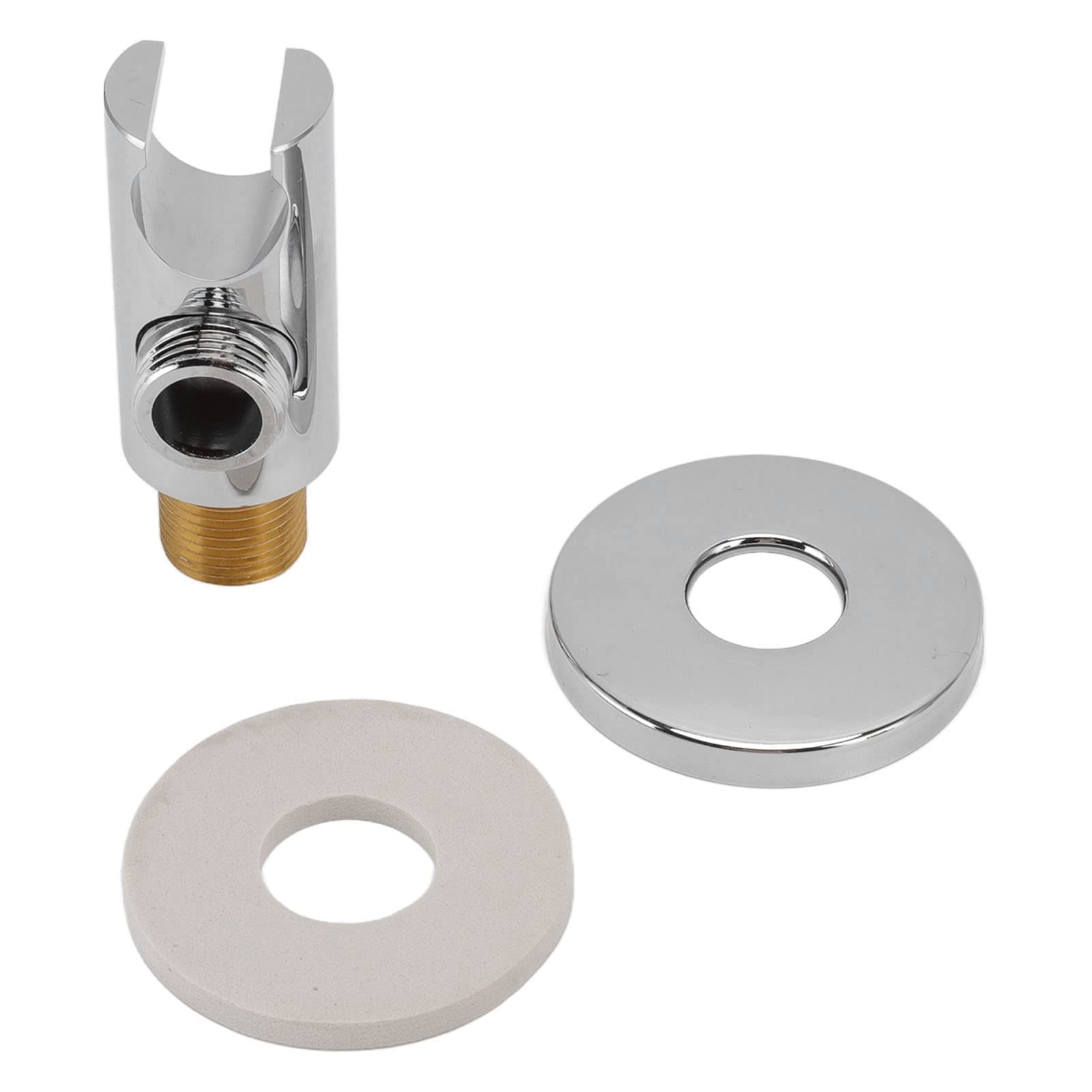 All Copper Wall Mount Hand Shower Holder with 3 Accessories - Heavy Duty Shower Head Adapter for Bathroom, Replaces Broken Shower Arm - Perfect for Spa-Like Experience, Elderly & Pet Bathing