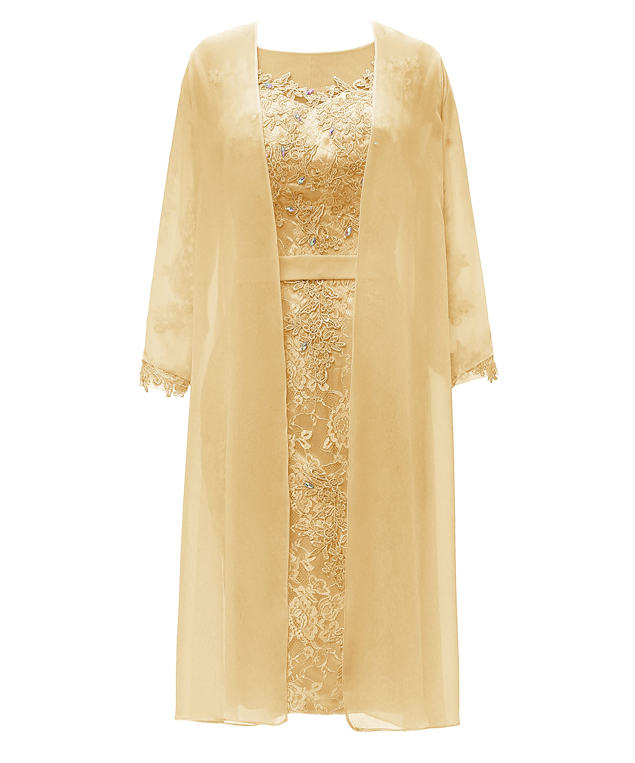 Elegant Mother of The Bride Lace Dress with Jacket - Formal Evening Gown for Weddings, Parties & Special Occasions - Women's Wedding Guest Dress for Cocktail Receptions & Black Tie Events