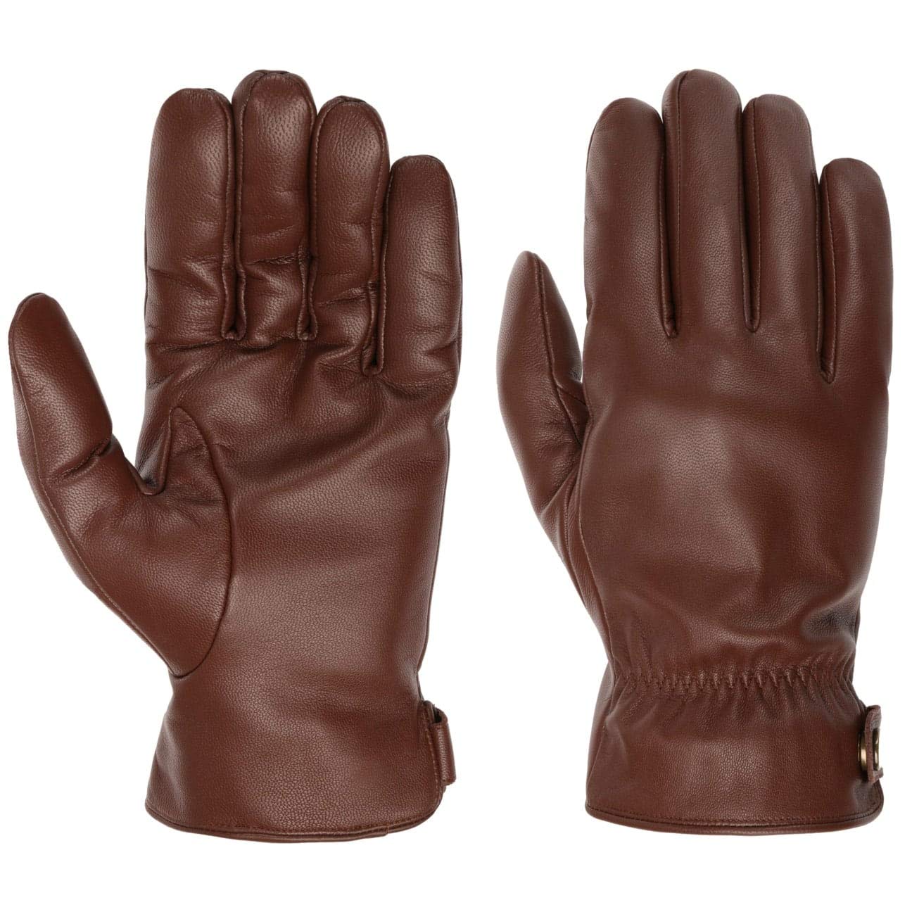 Stetson Conductive Leather Touchscreen Gloves for Men - Winter Driving, Outdoor Activities & Smartphone Use