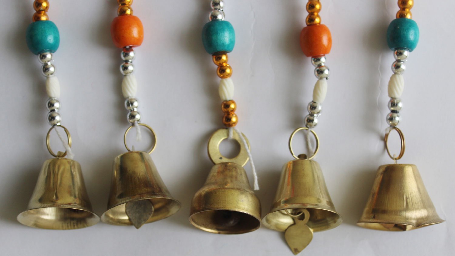 Traditional Indian Puppet Dolls - Handmade Wall Hanging Mobile String Decor (Set of 5) - Perfect for Nursery, Kids Room, Cultural Decor & Festival Celebrations