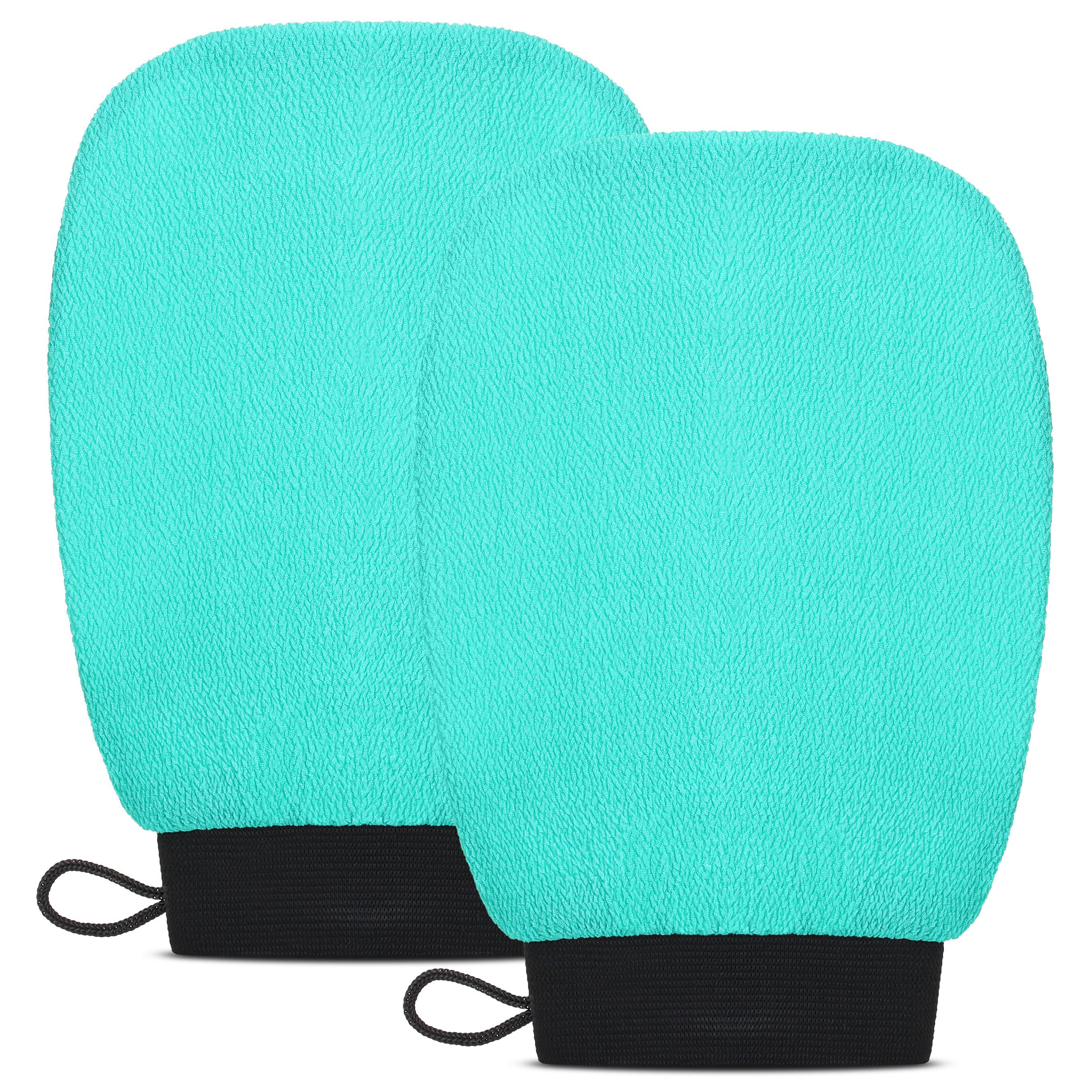 Valitic Exfoliating Gloves - Korean Body Scrubber for Dead Skin & Self Tan Removal - Shower & Spa Use