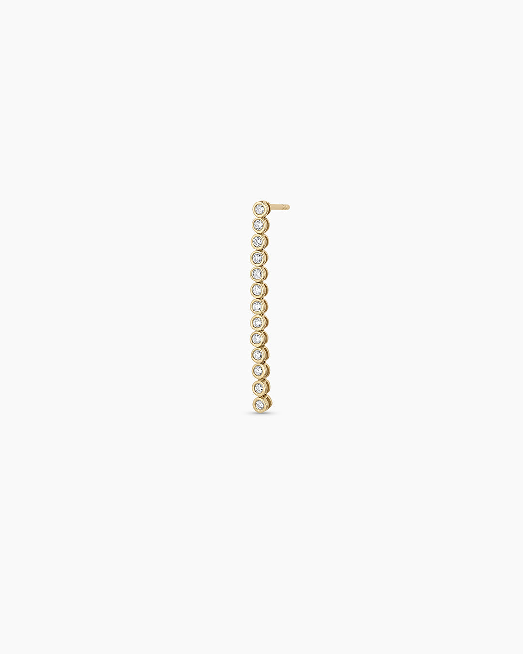 Lab Grown Diamond Classic Tennis Drop Single Earring - Elegant & Ethical Jewelry for Women | Perfect for Weddings, Parties & Everyday Wear