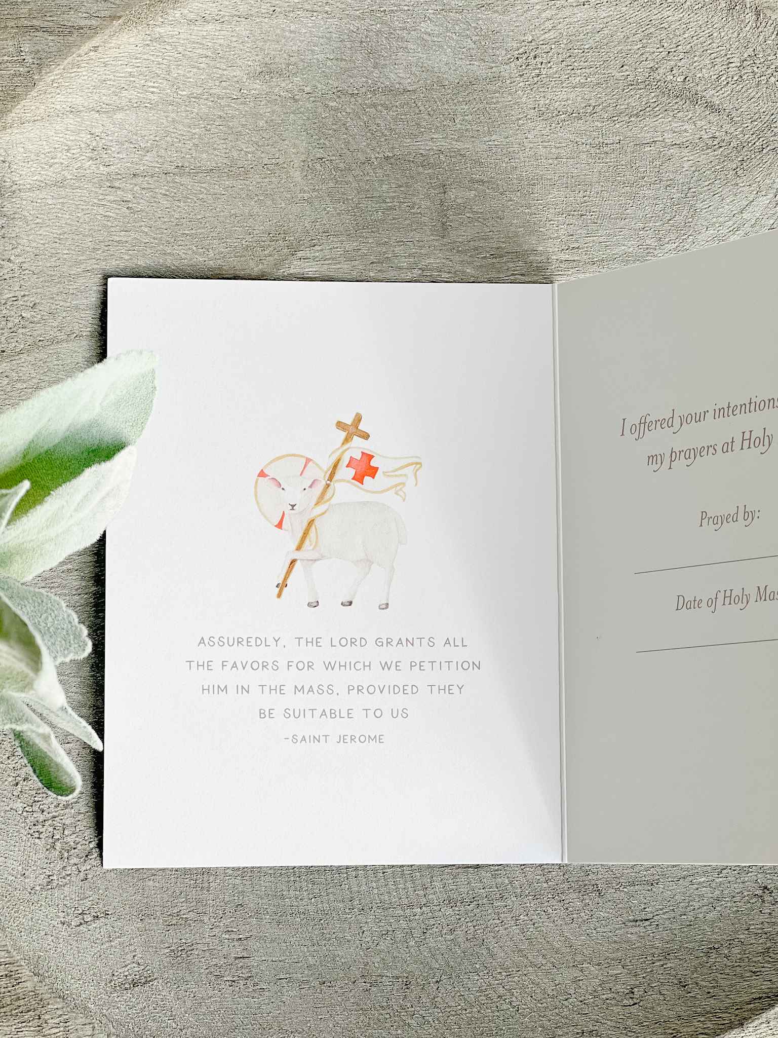 I Prayed For You at Mass Card - Set of 4 Religious Greeting Cards for Catholic Prayer & Encouragement - Perfect for Church, Baptism, First Communion & Sympathy Gifts