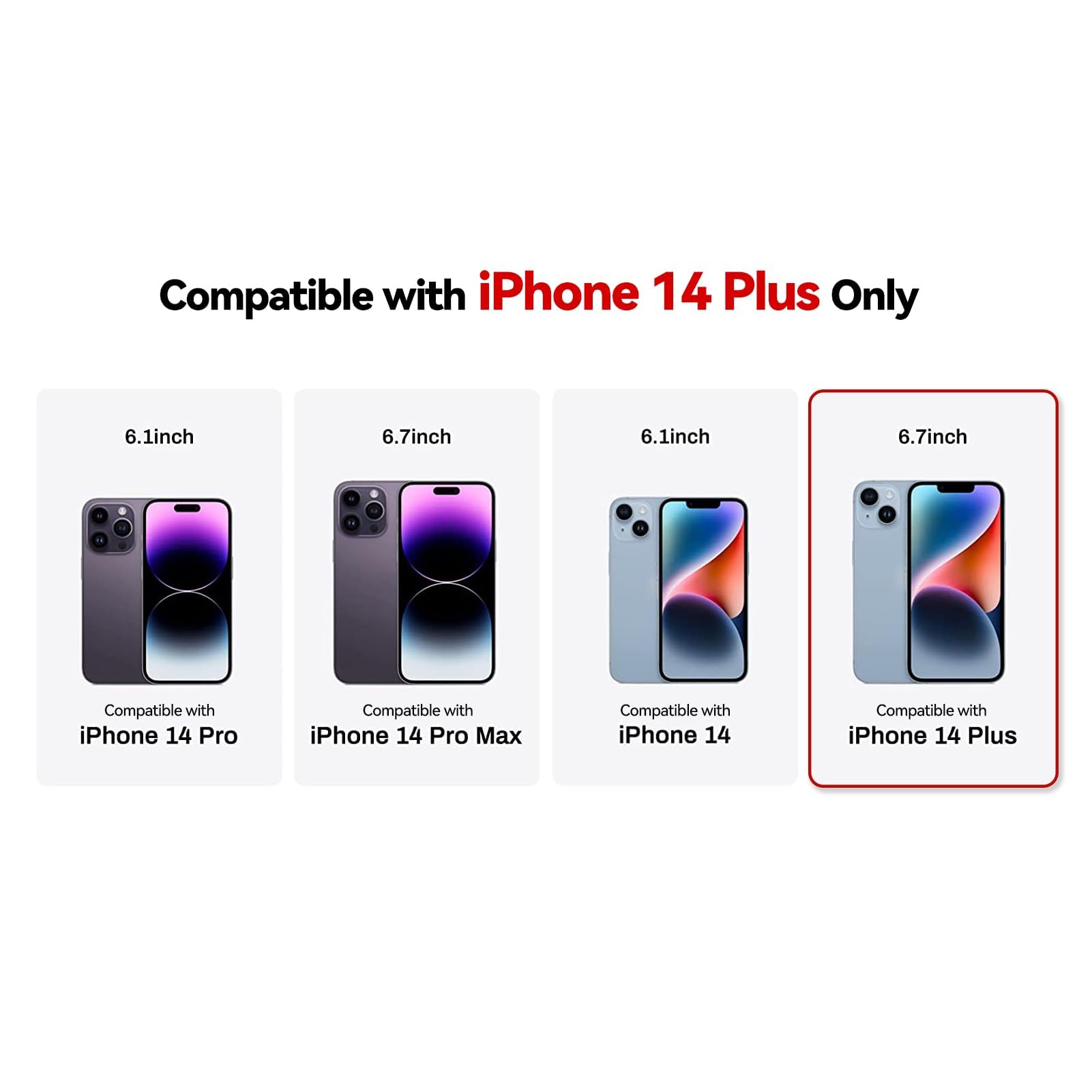 Premium Leather Wallet Phone Case for iPhone 14 Plus (6.7