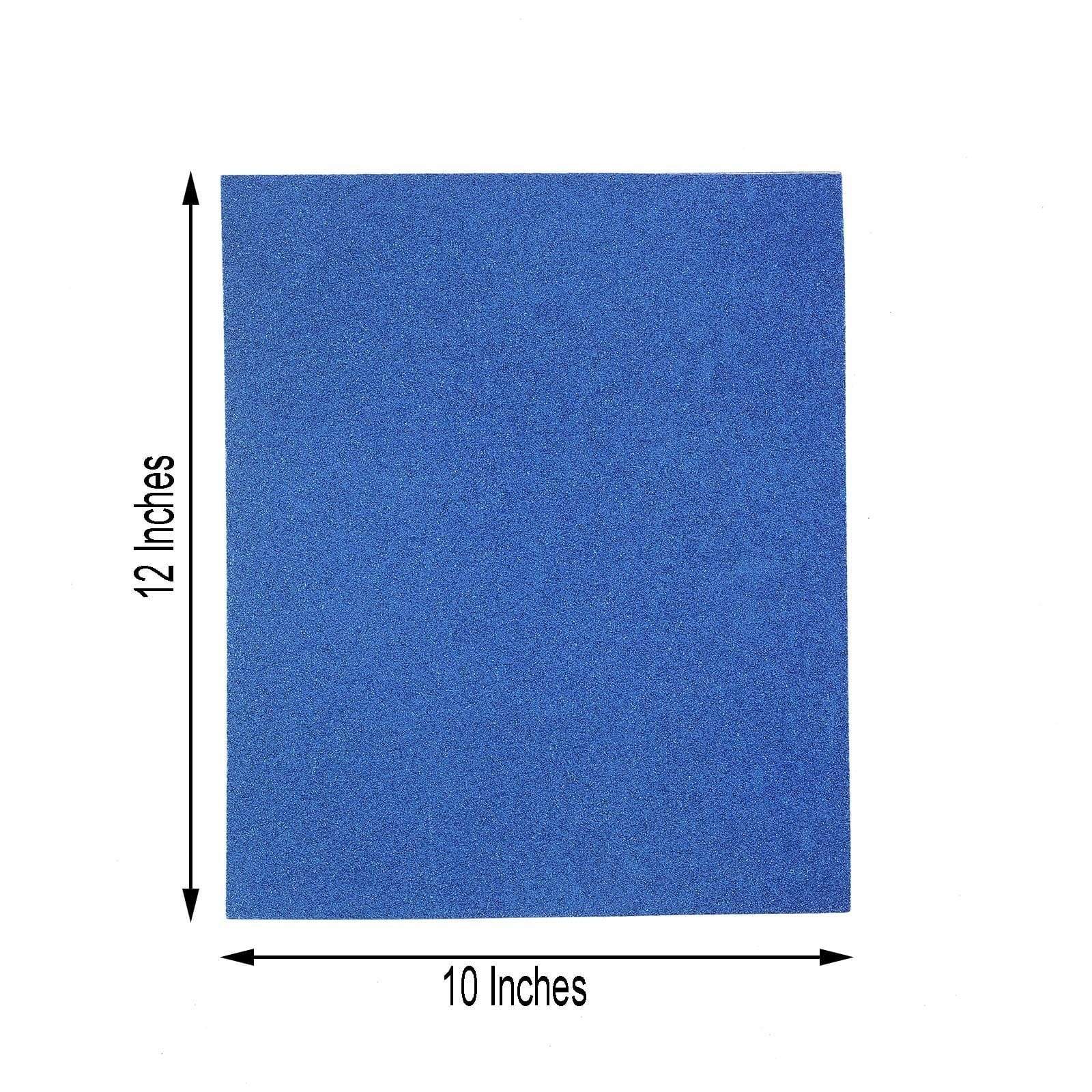 10-Pack 12x10 Inch Extra Fine Glitter Self-Adhesive Foam Sheets for DIY Crafts, Scrapbooking & Home Decor Projects