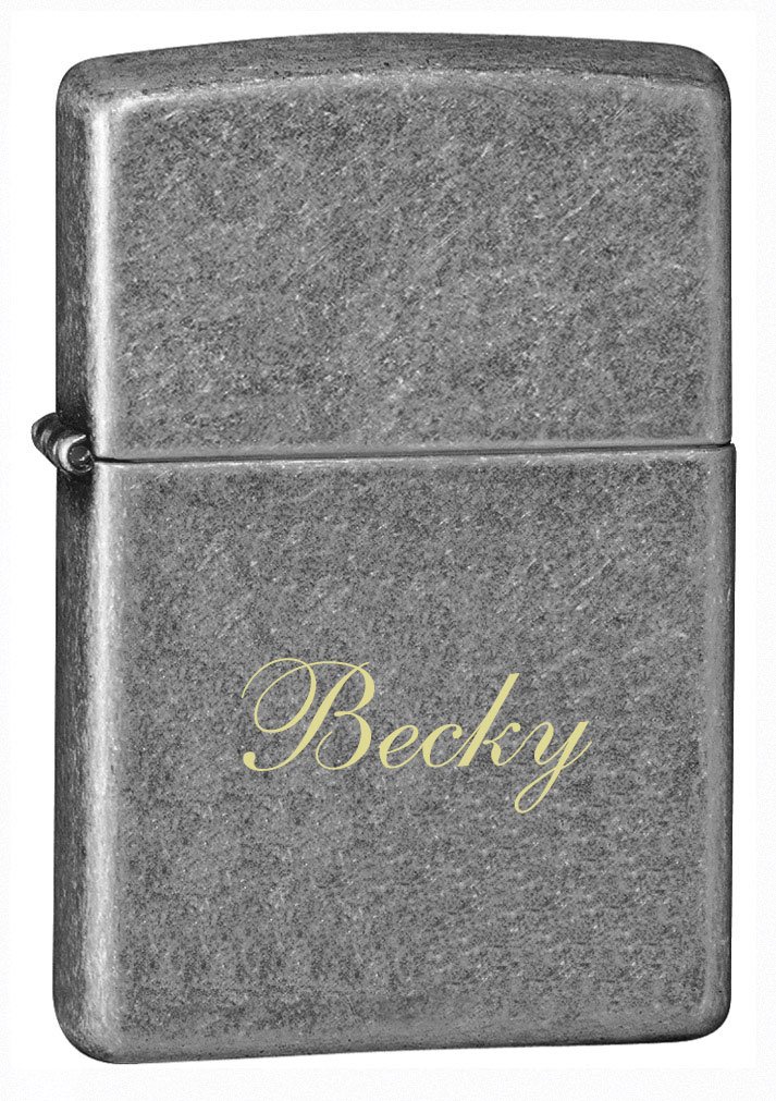 Personalized Antique Silver Plate Zippo Lighter with Free Laser Engraving - Perfect for Gifts, Collectibles & Everyday Carry (EDC)