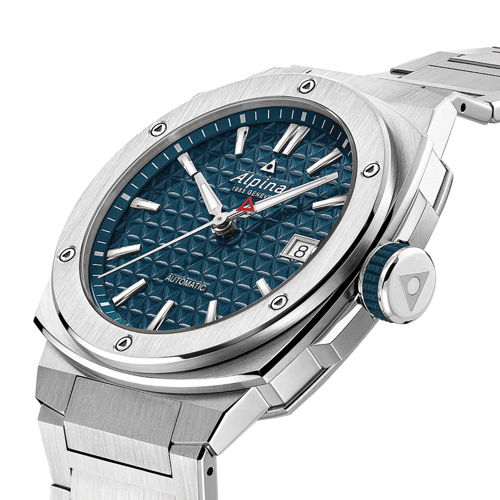 Alpiner Extreme Automatic 39mm Blue Men's Watch - Swiss Luxury Sports Timepiece for Diving, Hiking & Outdoor Adventures