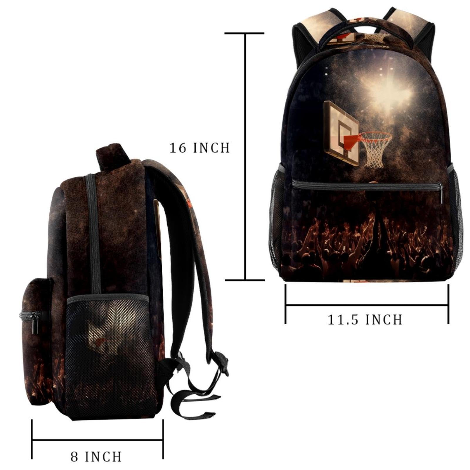 Men's & Women's Travel Backpack - Durable Basketball Backpack with Hoop Accessories | Perfect for Gym, School, Hiking & Outdoor Adventures