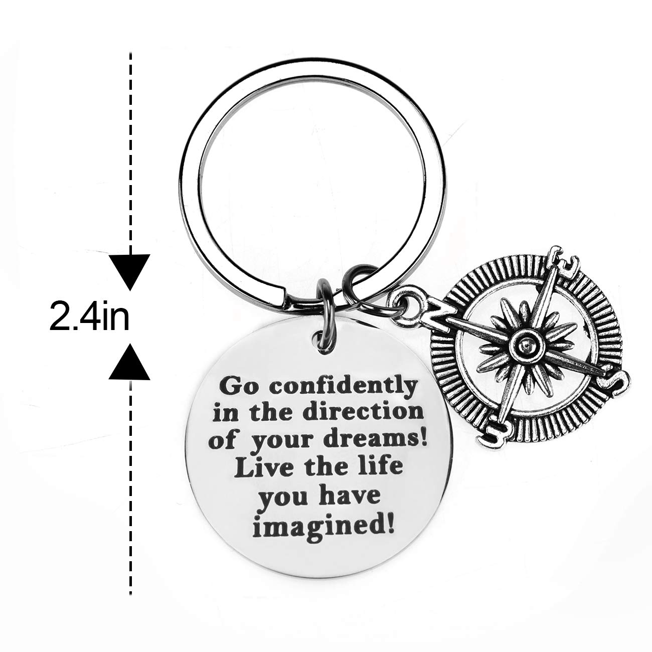 Gleamart Inspirational Graduation Keychain - Thoughtful Graduation Gift for Women & Men - Perfect for College, High School & University Graduation Ceremonies