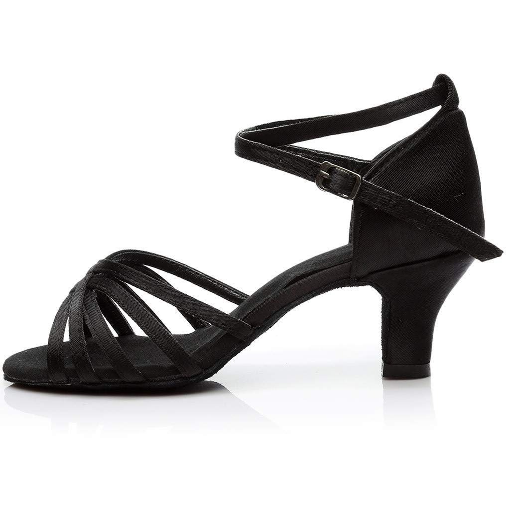 Women's Buckle Kitten Heel Sandals - Dressy Criss Cross Ankle Strap Western Heels for Parties, Weddings & Date Nights