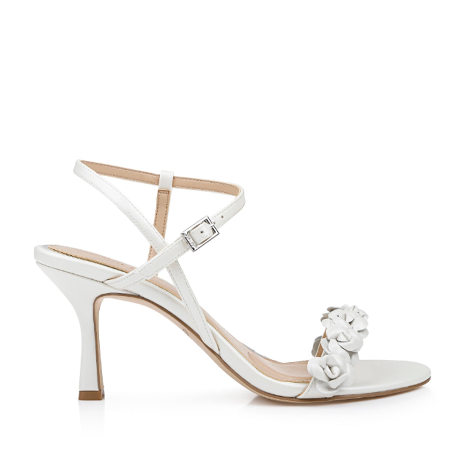 Badgley Mischka Women's Saylor White Heels - Elegant Wedding & Evening Party Shoes for Brides & Formal Events
