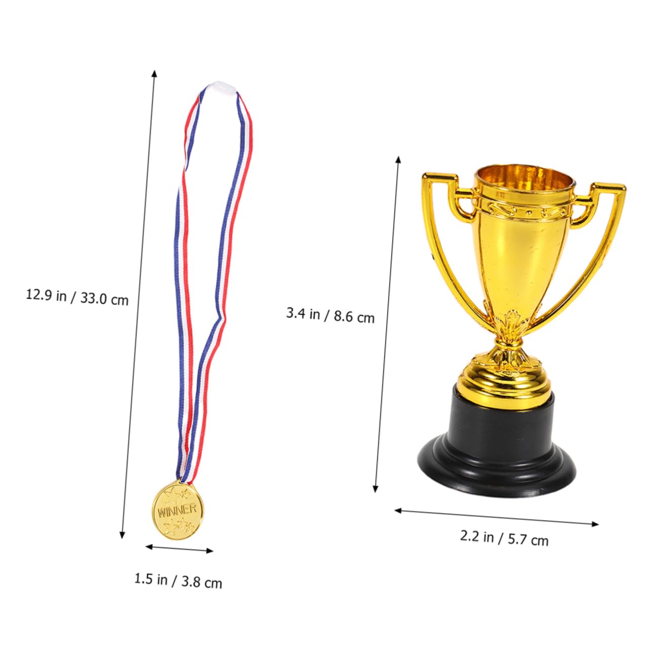 INOOMP 72 Pcs Early Learning Trophies - Bulk Mini Toy Awards for Kids Classroom Rewards, Party Favors & Motivational Prizes | Perfect for School Events, Birthday Parties & Achievement Celebrations