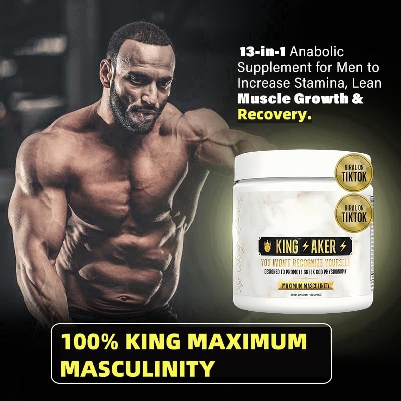 King 3-Piece 13-in-1 Men's Multivitamin Supplement - 360 Capsules for Enhanced Fitness, Health & Daily Performance | Premium Formula for Active Men | Ideal for Gym, Work & Energy Support