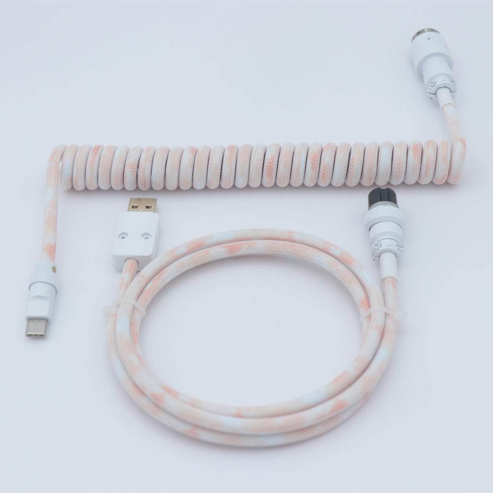YUNZII Mystery Bundles - Handmade Pastel Aviator Coiled Cable for Keyboard & Gaming Accessories | Perfect for Mechanical Keyboards, PC Setup, and Gift Giving