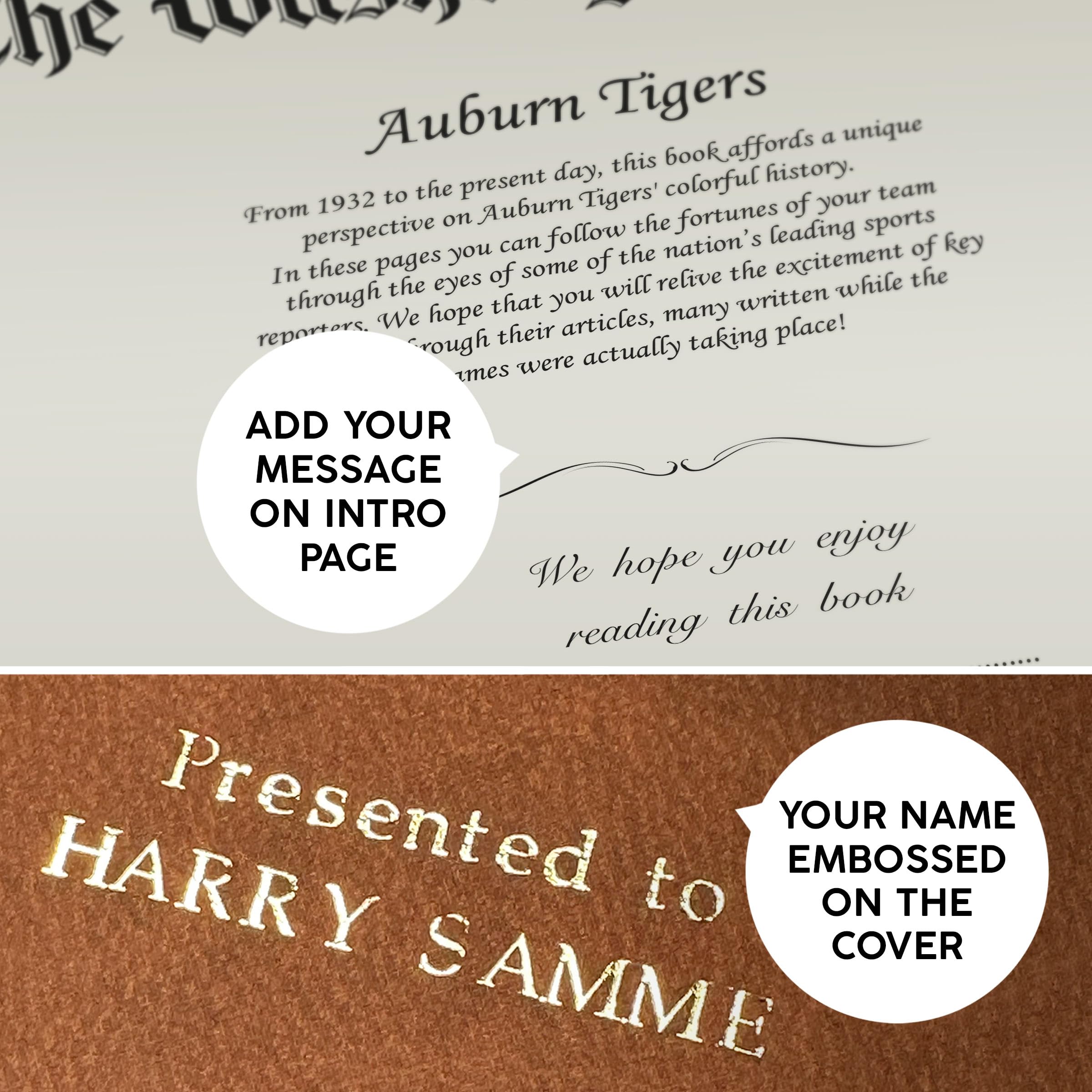 Personalized College Football Newspaper History Book - Custom A3 Large Deluxe Hardcover Gift for Football Fans, Alumni & Students | Perfect for Graduation, Game Day & Memorabilia Collection