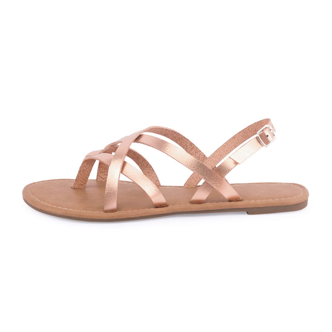 Women's Gladiator Flat Sandals - Strappy Fisherman Sandals with Ankle Strap | Comfortable Summer Casual Shoes for Beach, Vacation & Outdoor Activities