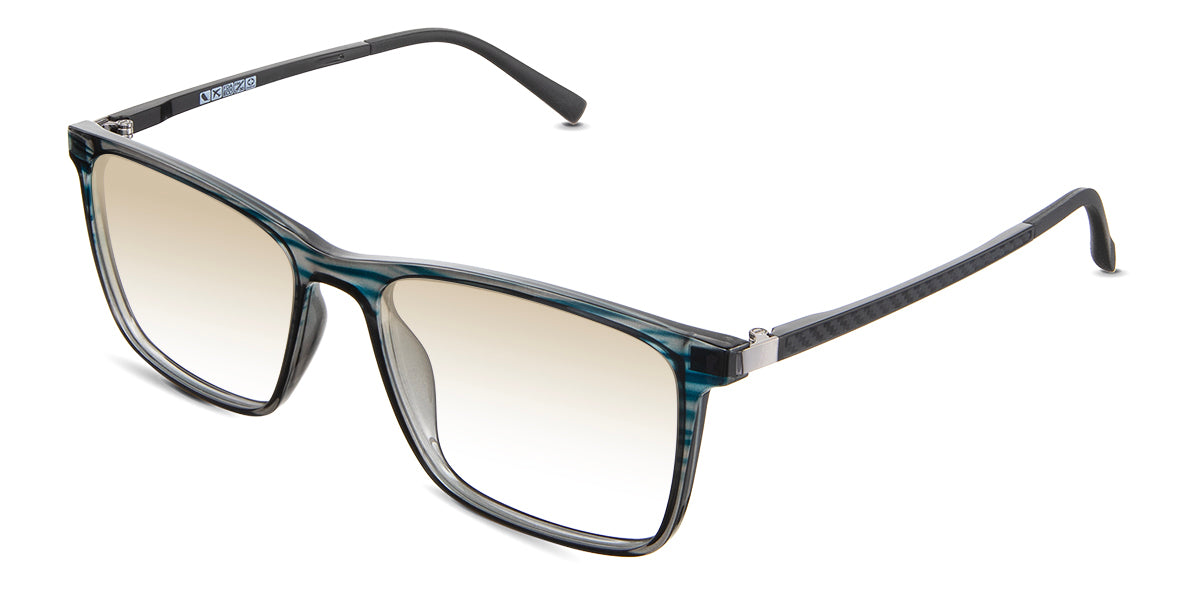 Hugo Men's Prescription Tinted Glasses - Stylish Blue Light Blocking Eyewear for Work, Gaming & Outdoor Activities