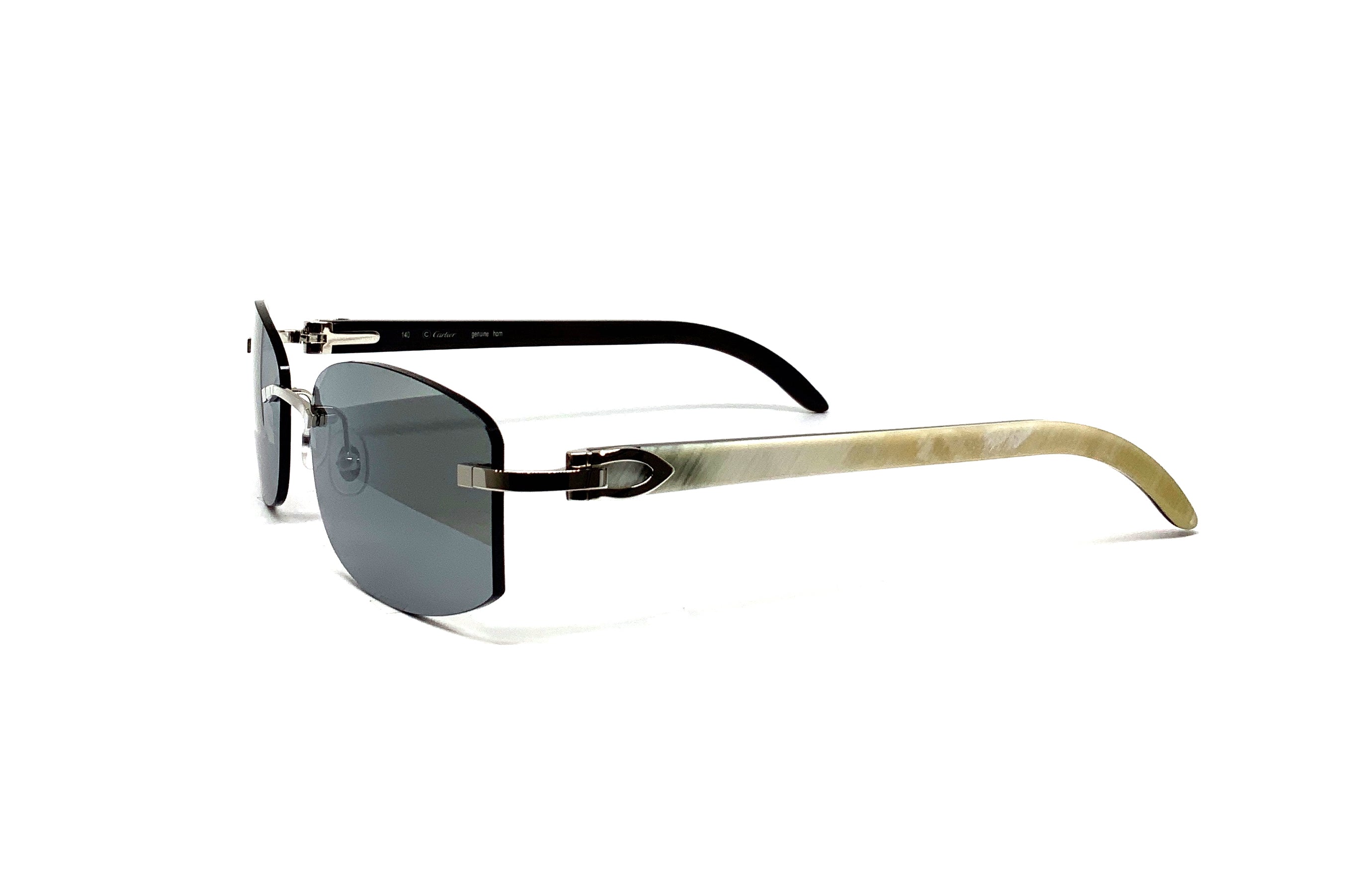 Cartier C Décor CT0031RS Buffalo Horn Sunglasses - Luxury Designer Shades for Men & Women - Perfect for Outdoor Activities, Travel & Fashion Accessories