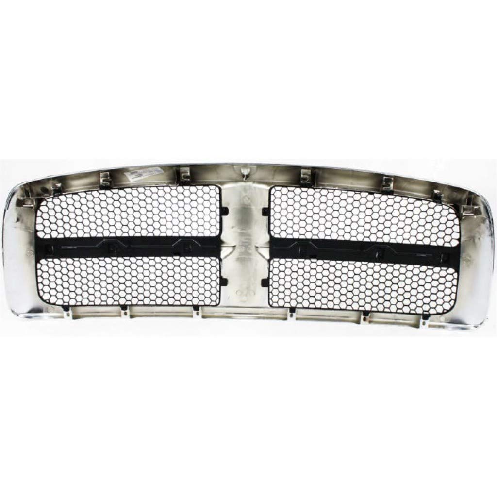 2003-2005 Dodge Ram 2500/3500 Honeycomb Grille Assembly - Chrome Shell with Paint-to-Match Insert | OEM CH1200248 & 55077185AG | Perfect for Truck Upgrades & Off-Road Adventures