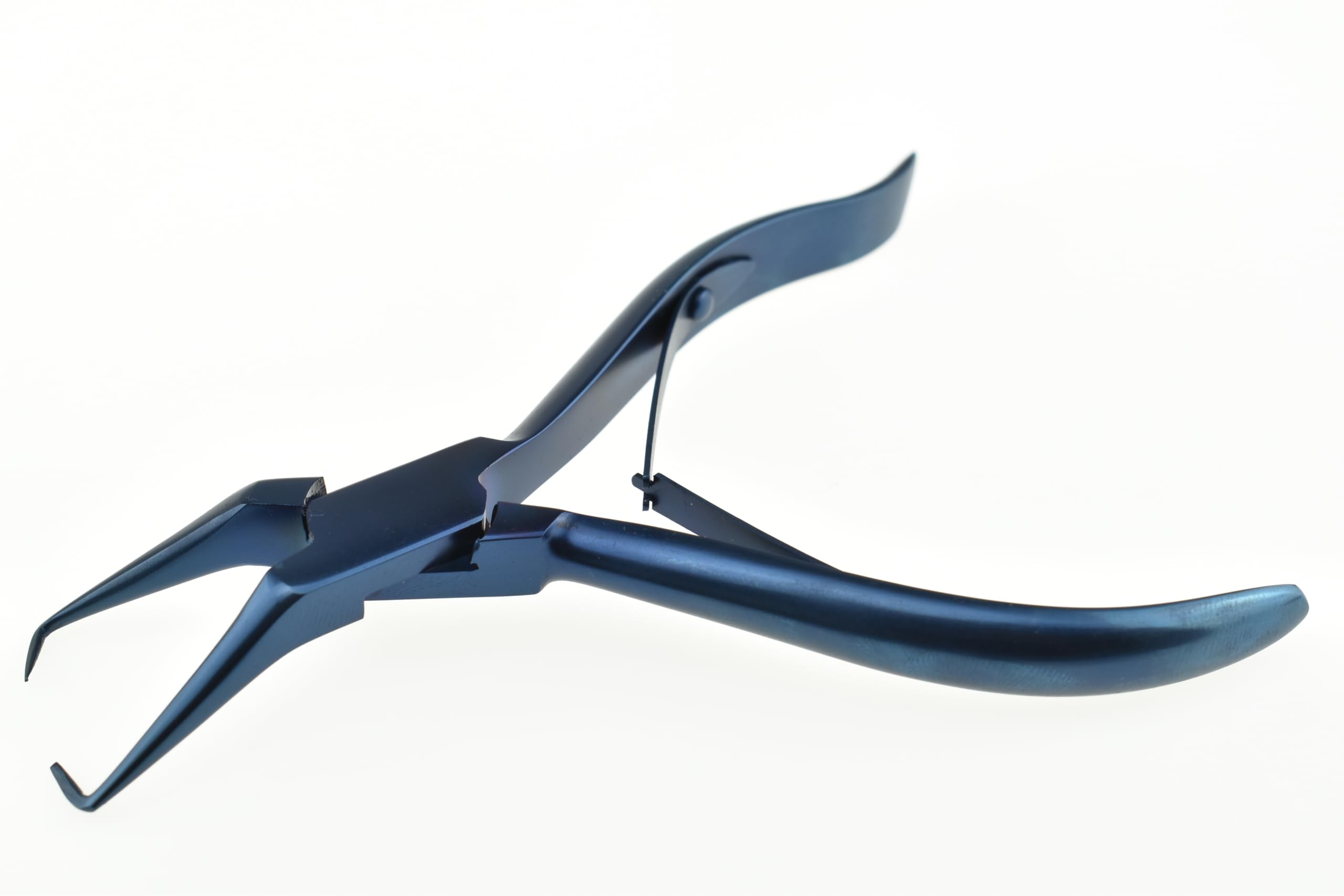MAQNSCO Professional Hair Extension Pliers for Micro Links & Rings - Bead Opener & Removal Tool Kit for Feather Extensions (Dark Blue) - Perfect for Salon Stylists & DIY Hair Extensions at Home