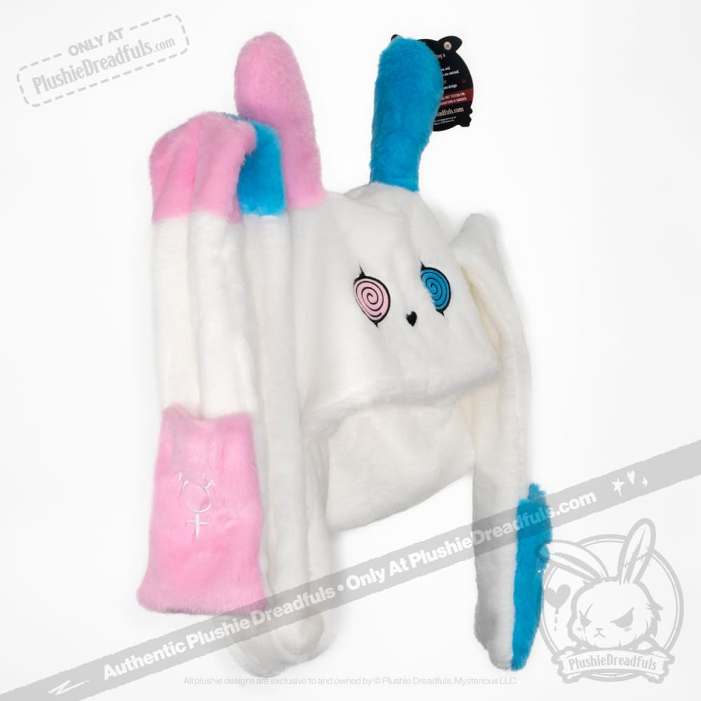 Scoodie Dreadful Gender Dysphoria Rabbit Scarf Hoodie - Cozy Unisex Winter Wear for Anxiety Relief & LGBTQ+ Support